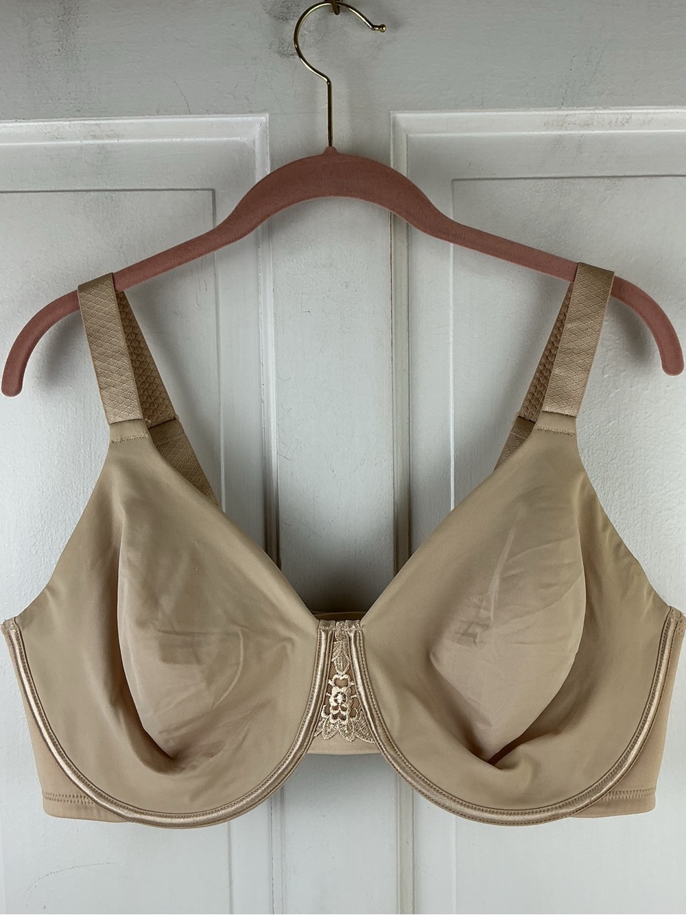 Vanity Fair Beauty Back Back Minimizer Bra 76080 Size 42DD Beige Nude NWOT